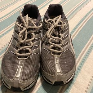 Nike air shox, silver glitter used normal wear n tear.